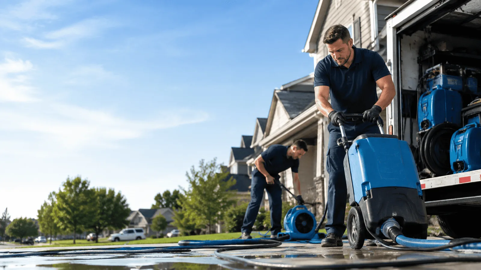 Dehumidification being performed in Woodbine, KY